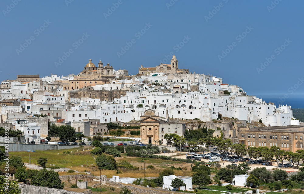 Fototapeta premium Città bianca di Ostuni, Puglia