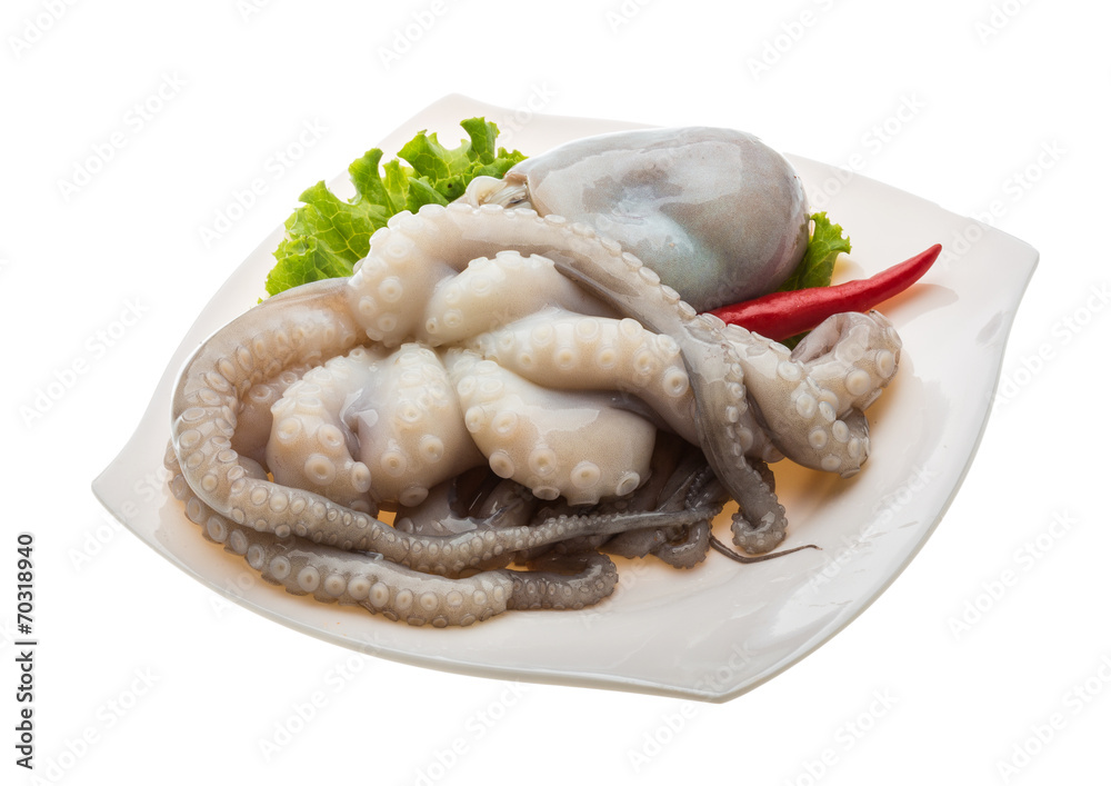 Raw octopus Raw octopus