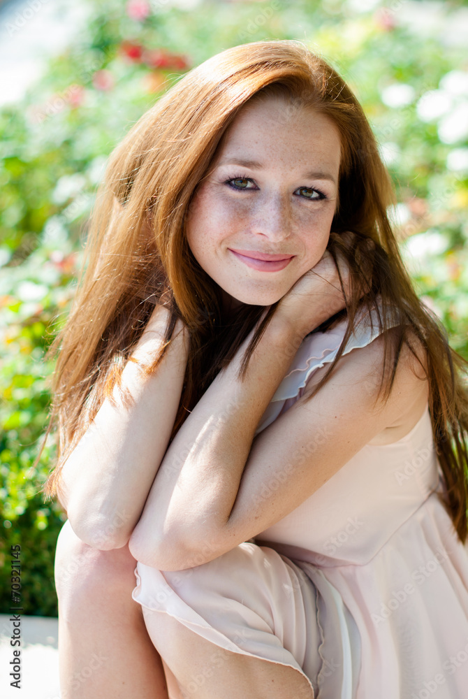 girl with freckles