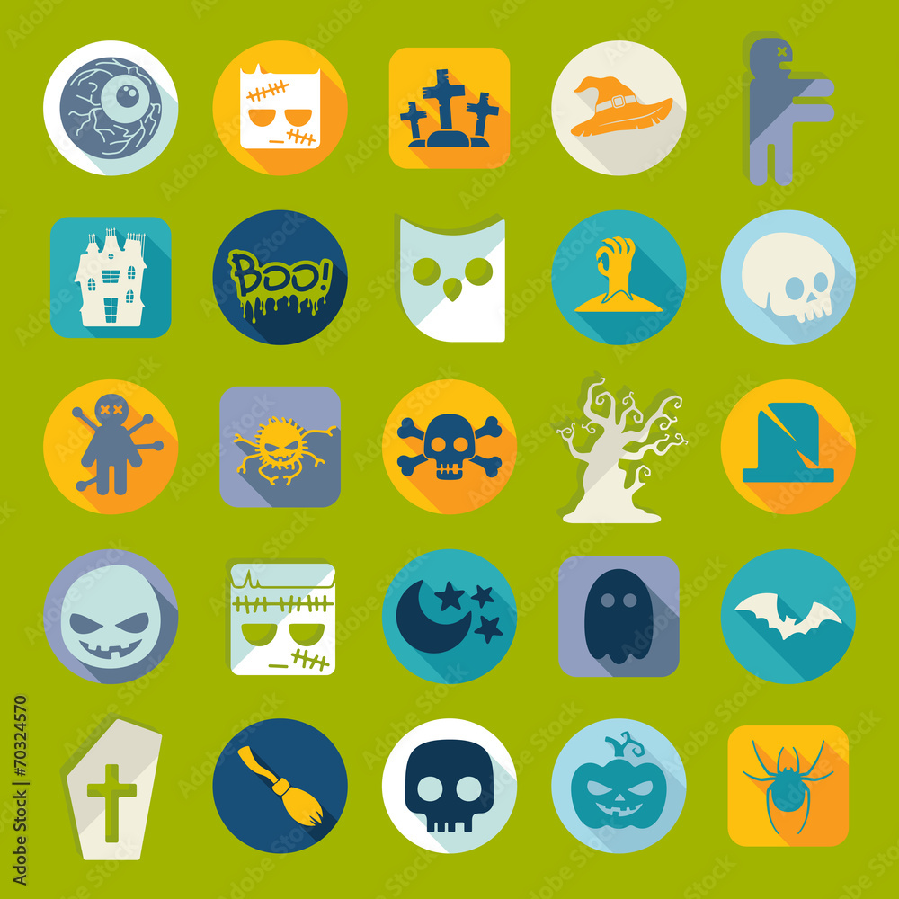 Set of halloween icons