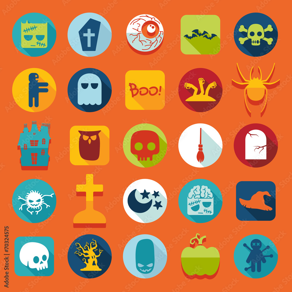 Set of halloween icons