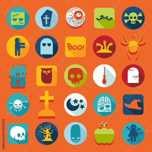 Set of halloween icons