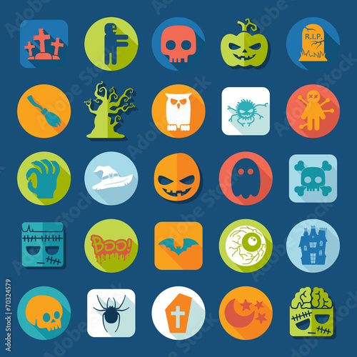 Set of halloween icons
