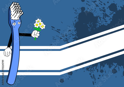 toothbrush cartoon background7