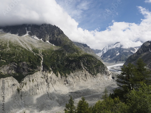 Los Alpes junto a Chamonix (Francia)