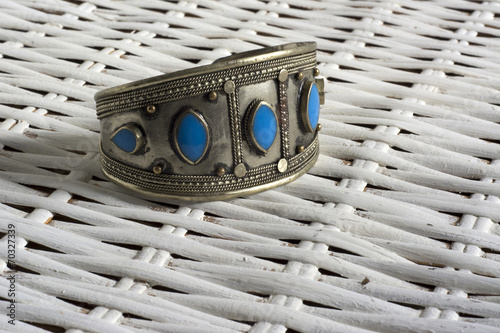 vintage bracelet with turquoise stone photo