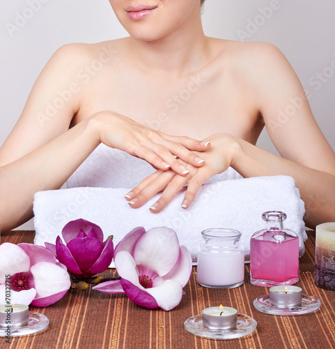 care for beautiful woman hands