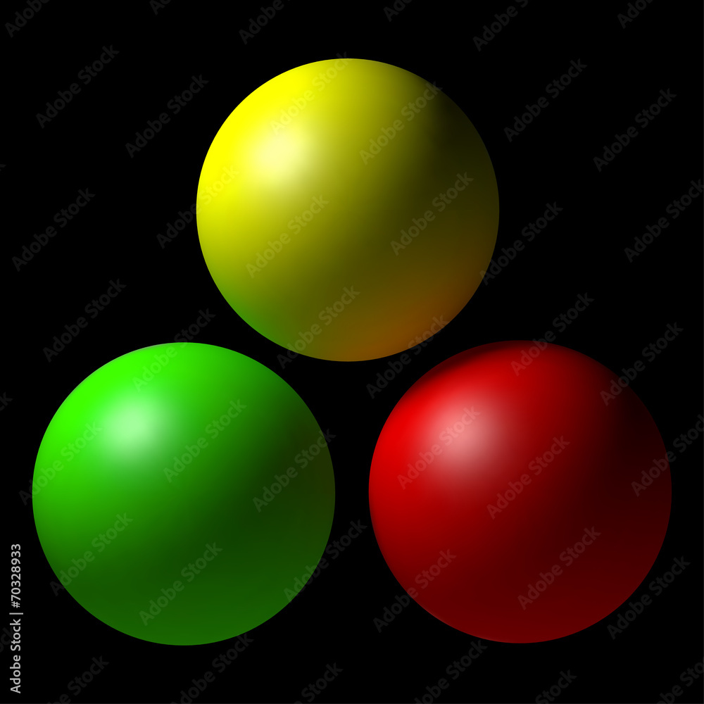 Set of colorful balls Set of colorful balls