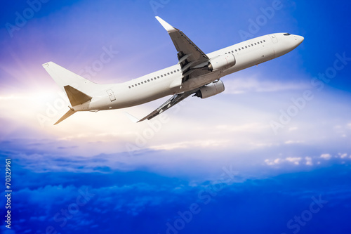 Wallpaper Mural Airplane in the sky Torontodigital.ca