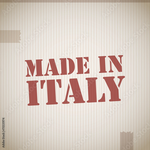 Made in italy stamp