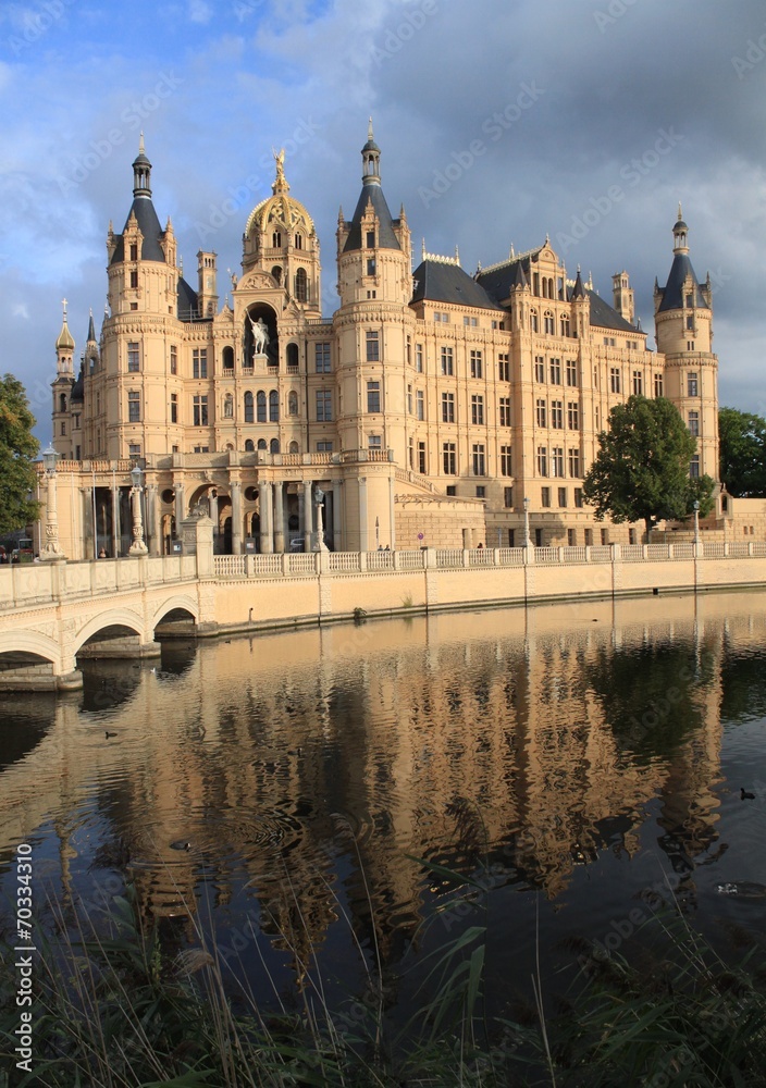 Blick zum Schweriner Schloss