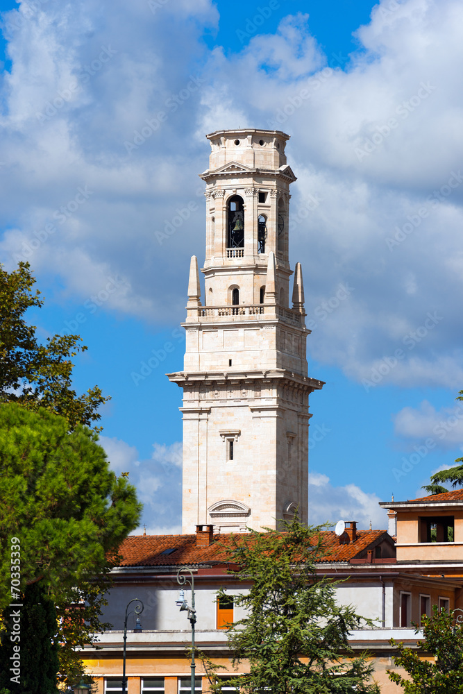 Bell Tower of Verona Cathedral - Italy