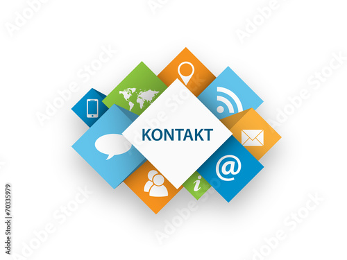 "KONTAKT" Button (Kundenservice Rufen Sie Uns Web Knopf Hotline)