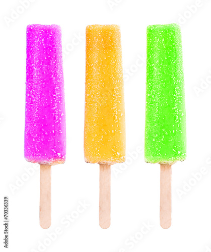 red green yellow ice cream stick
