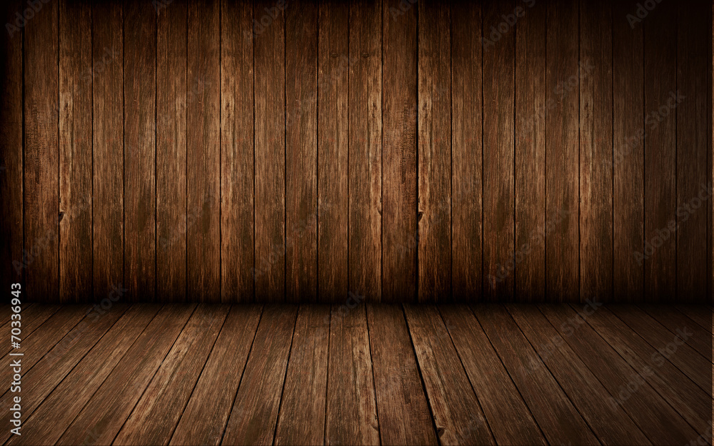 Wood walls and floor for background Wood walls and floor for background