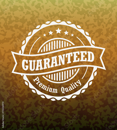 Guarantee Vintage Stamp with Abstract Background