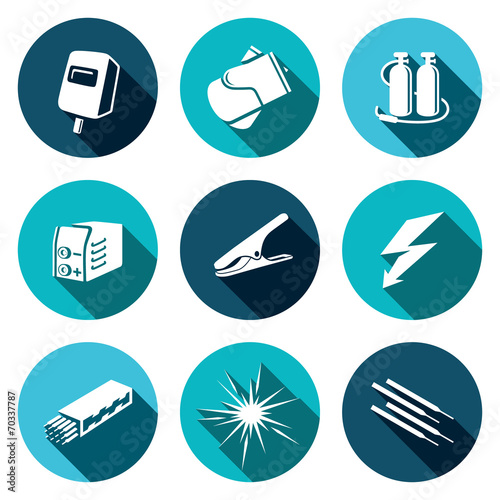Welding icon set