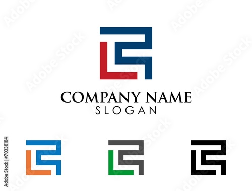 C letter square logo icon template