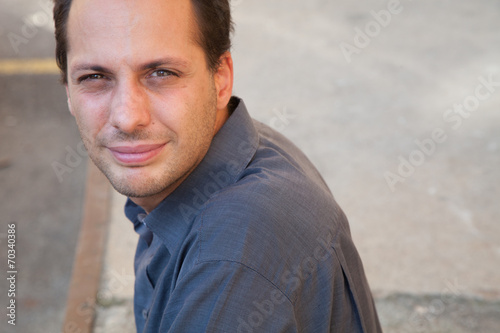 Portrait of attractive businessman