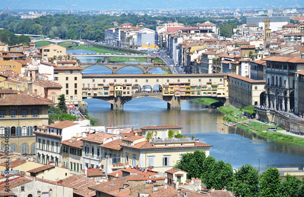 Pontevecchio e fiume Arno, Firenze