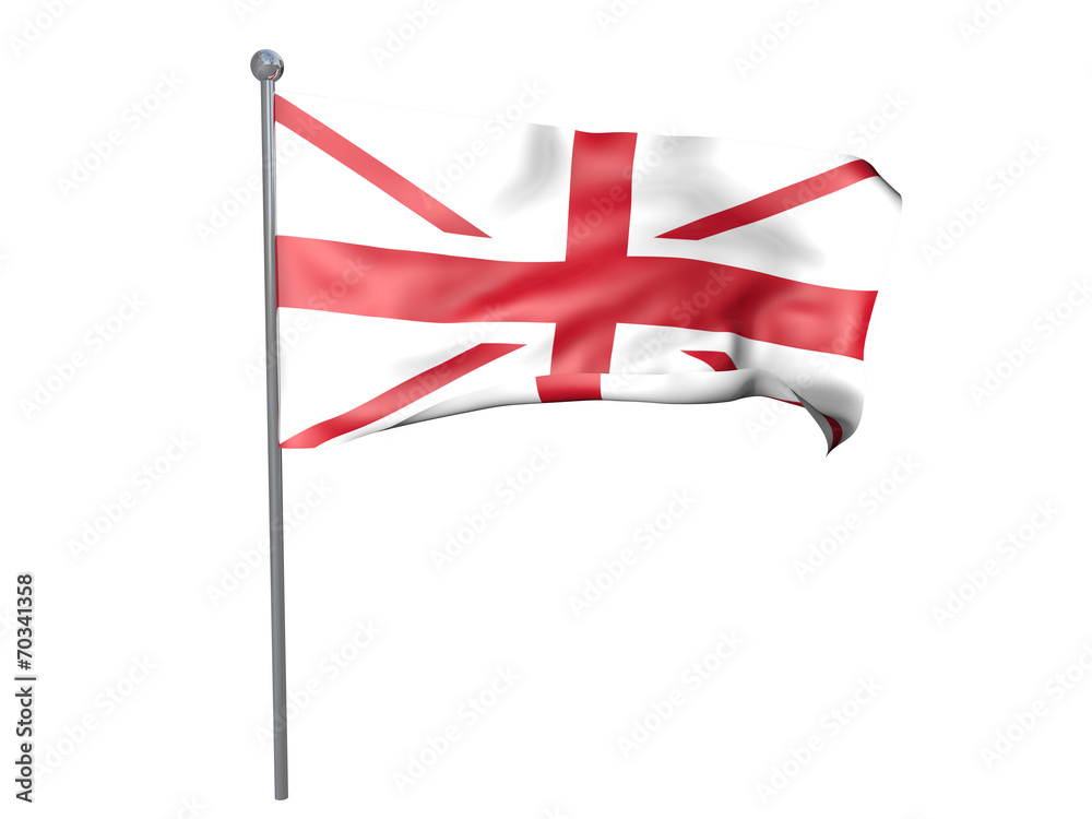 Drapeau Royaume-Uni Île de Man avec ourlet