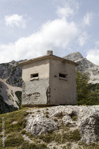 Concrete bunker of world war