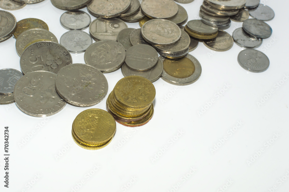 Stack coin with with background Stack coin with with background