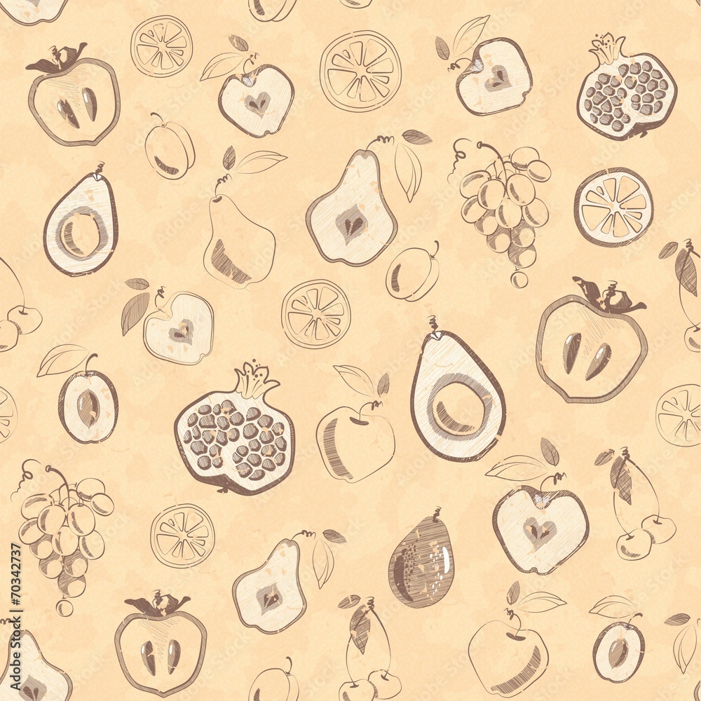 Seamless pattern with fruits Seamless pattern with fruits