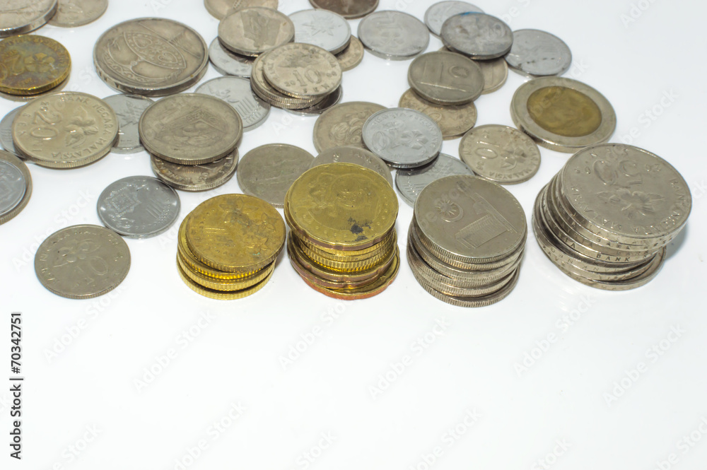 Stack coin with with background Stack coin with with background