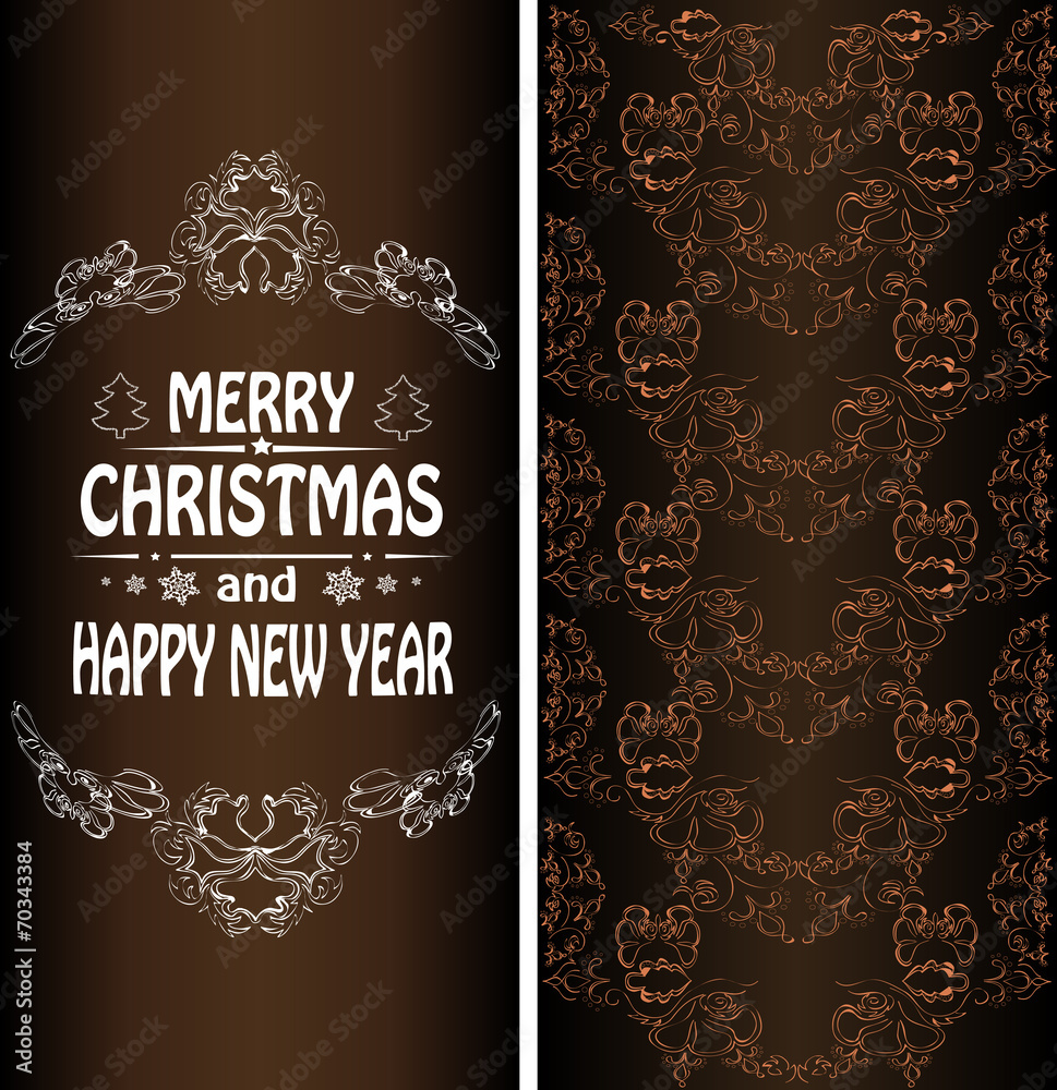 Christmas banner in the Victorian style