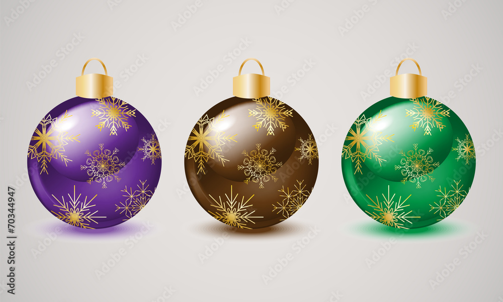 Obraz premium Christmas balls