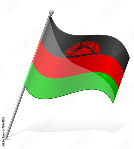 flag of Malawi vector illustration