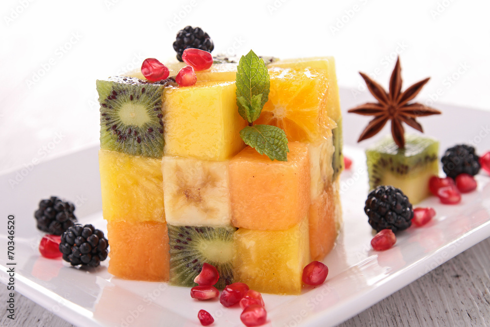 fruit salad cube fruit salad cube