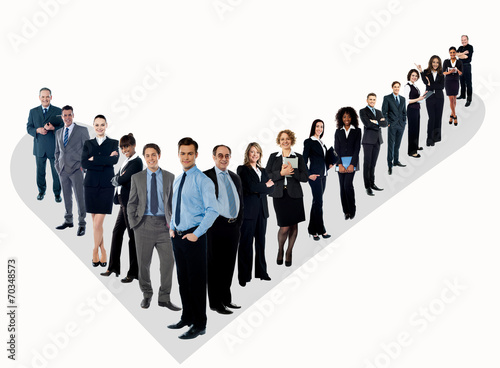 Fotografie The perfect group of business people