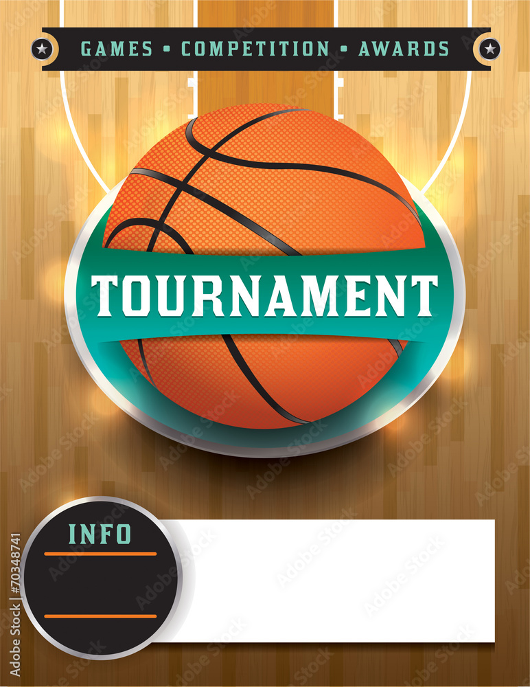 Fototapeta premium Basketball Tournament Template