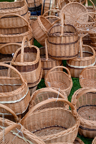 Wattled baskets at fair of national creativity