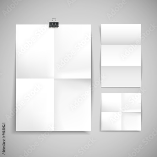 paper blank brochure template