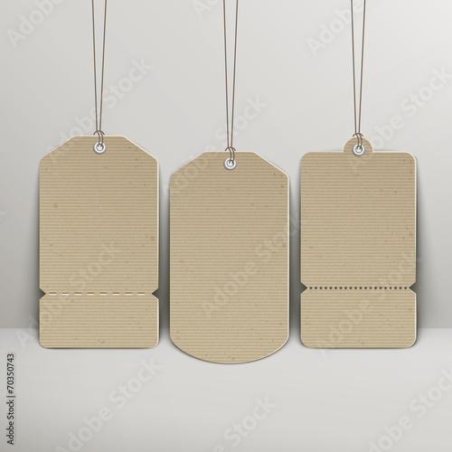 blank brown price tags