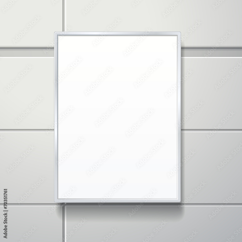 blank billboard on the wall blank billboard on the wall