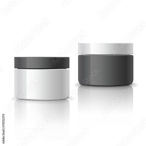blank cosmetic containers set