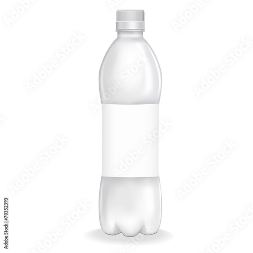 plastic bottle with blank label
