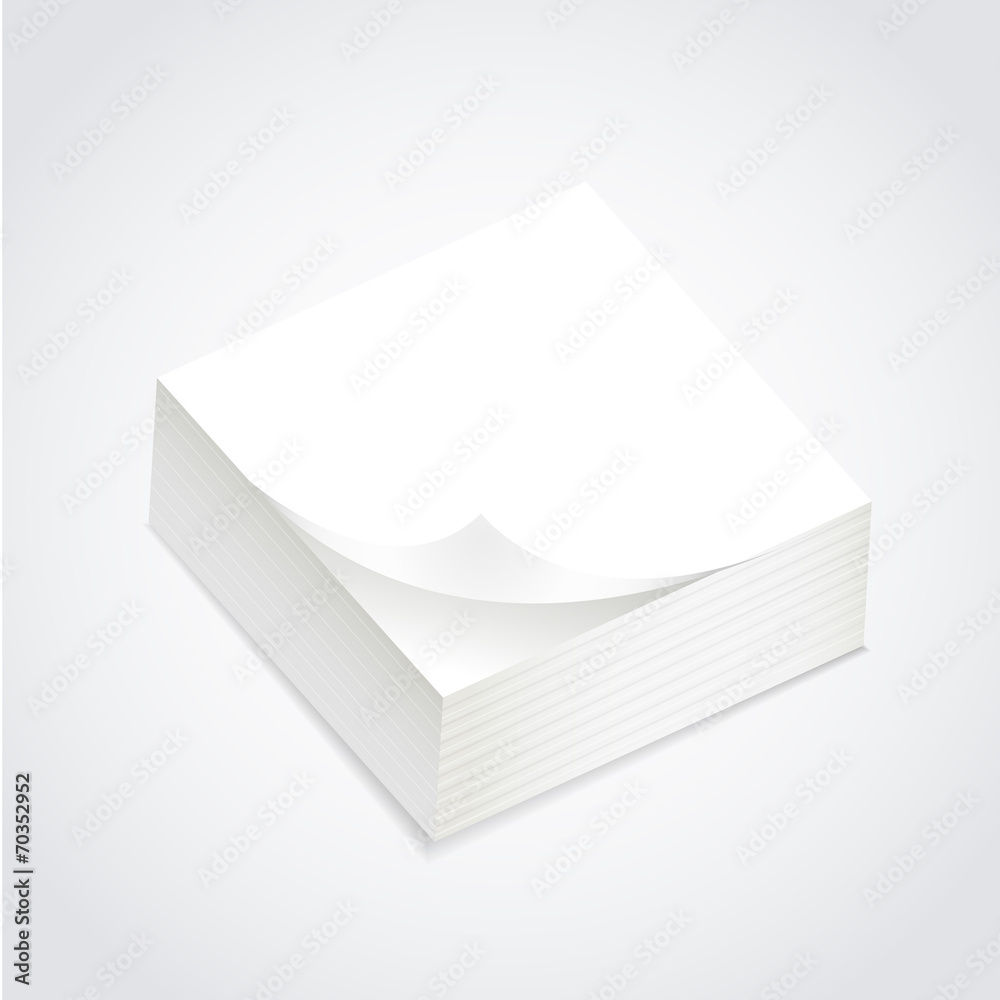 stack of blank post-it stack of blank post-it