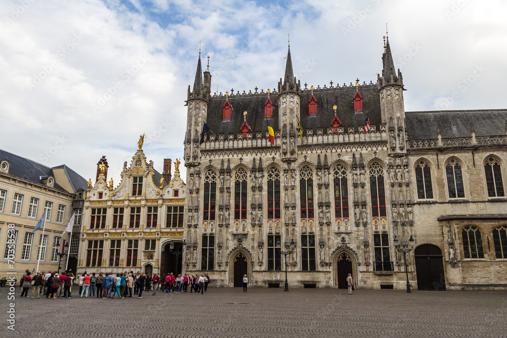 Old center of Brugge, Flanders, Belgium