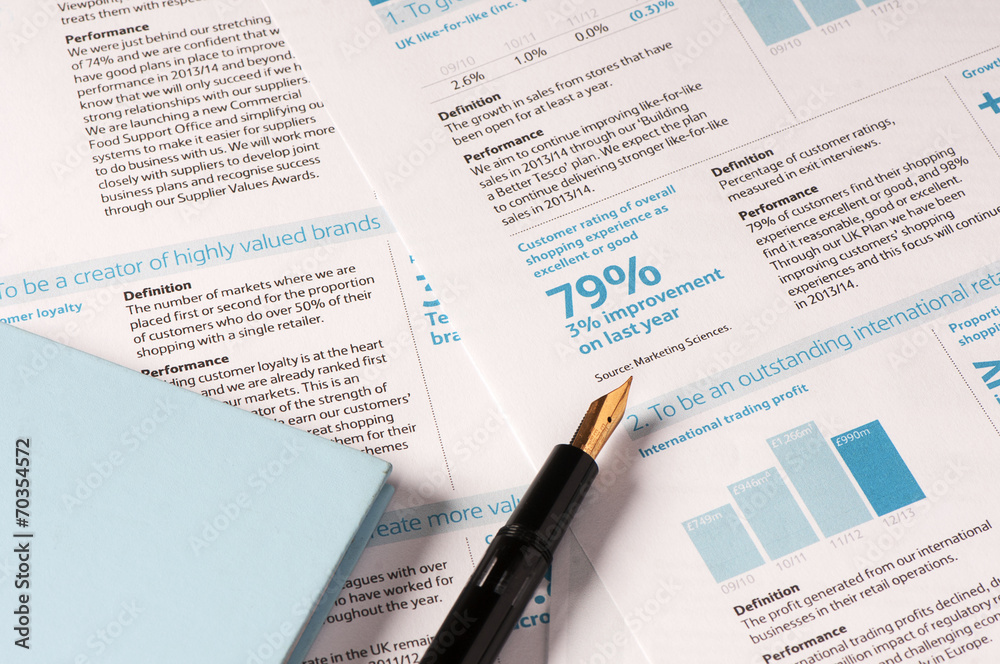 Obraz premium Financial report