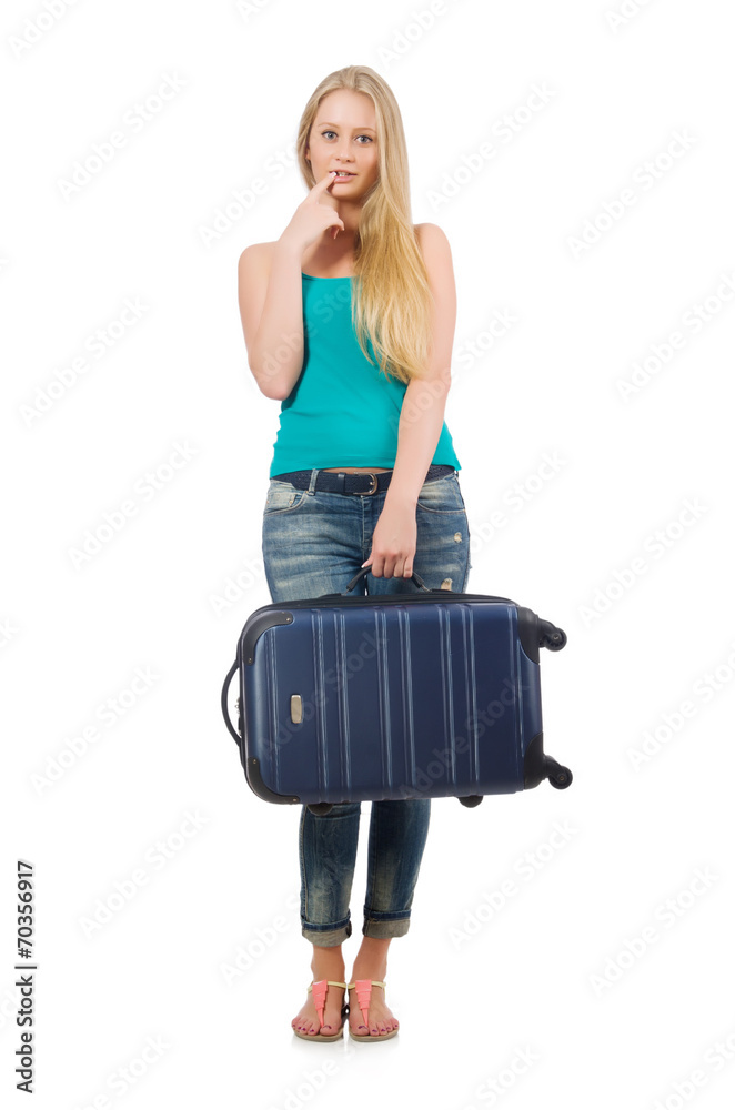 Travelling tourism concept isolated on white Travelling tourism concept isolated on white