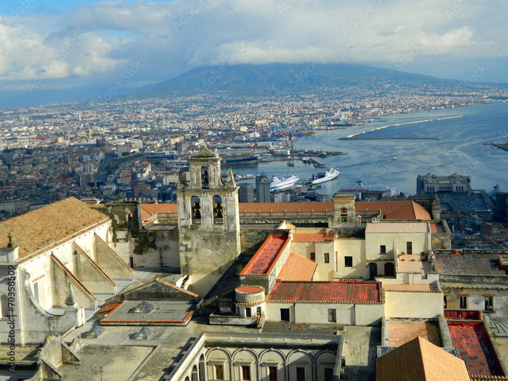 The Vesuvius and the City of Naples View