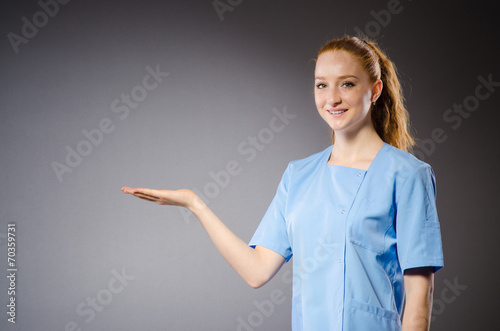 Woman doctor in medical concept