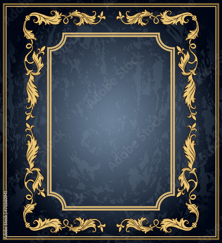 Vintage ornament frame