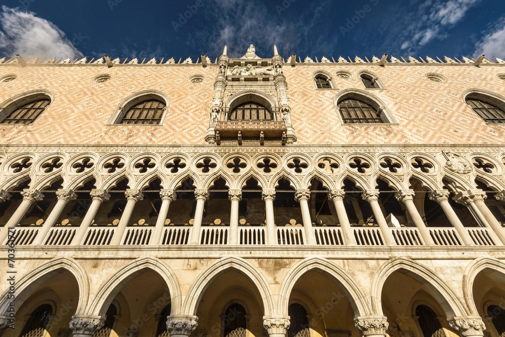 Architectural details of Doge's Palace, Venice, Italy Architectural details of Doge's Palace, Venice, Italy