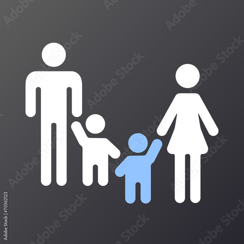 Grafik Pflegekind in Familie